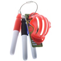 골프 실내 연습장 스크린 개인 연습기 스윙 그물망 가정용골프 공 트리플 트랙 3 줄 마커 스텐실 + 펜 라, 02 A-Red