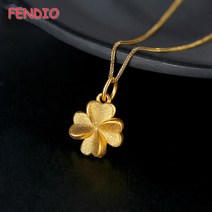 fandio클로버 24k 순금 펜던트