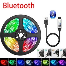 rgbled 스트립 led스트립라이트블루투스 USB LED 스트립 조명 RGB SMD 유연한 1-30M 램프 테이프 리본 TV, 한개옵션1, 03 10M RGB 15leds