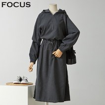 포커스 스웨이드후드원피스 FBW1J7POP0220