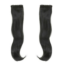 가발매니아 보그웨이브 46cm 부분2헤어피스 붙임머리 made in korea, 내츄럴브라운(형상기억인모)