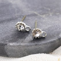 미니스톤 귀걸이 T포스트