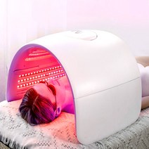누데이스 풀바디 스페이스 LED돔 PDT 퍼스트클래스 온열 근적외선 LED마스크, 풀바디 스페이스 LED돔 화이트/핑크