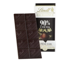 Lindt Excellence 90% Cocoa Dark Chocolate 린트 엑설런스 90% 코코아 다크 초콜릿 10개, 1
