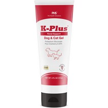 고양이영양제 개와 고양이를 위한 K-Plus 칼륨 글루코네이트 신장 젤 플러스 크랜베리 및 EPA - 수의사가 승인한 보조제 균형 지원 5온스, [01] 젤라틴