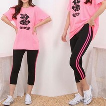 여자 레깅스 선 쫄쫄이 스포츠 두줄 쫄팬츠 실내복