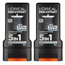 Loreal Men Expert Total Clean Shower Gel 로레알 맨 엑스퍼트 토탈 클린 샤워 젤 300ml 2팩