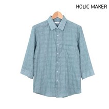 홀릭메이커 남자 린넨셔츠 HSD003 데일리 7부 셔츠