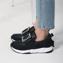 [오노마] ONM 은색 가지각색 보석 장식 여성 캐주얼 스니커즈