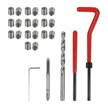 헬리코일공구세트 헬리 코일 인서트 세트 손상된 스레드 수리 삽입 도구 키트 전문 자동차