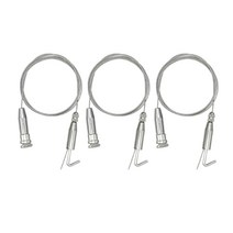 천장레일용 액자 와이어 걸이1M 실버, 3개