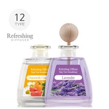 [토마토마토] 기분좋은 아로마 차량용 방향제 디퓨져 100ml (12종) &_+sn7793EA, 나그네쿠팡 캐모마일그레이프프룻