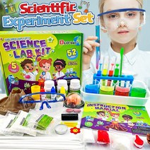 과학 키트 용 24가지 과학 실험실 실험 및 STEM 활동 만 3 5 6 8 8 12세 용 과학 키트 남아 여아용, 02 키트 당 52개