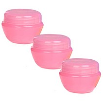뷰티팝 파스텔 컬러 화장품 공병 20g, 핑크, 3개입