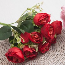 [바보사랑] 오스틴장미부쉬 25cm (조화) FAIAFT, 상세 설명 참조