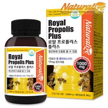 네추럴라이즈 뉴질랜드 로얄 프로폴리스 플러스 캡슐 1000mg 90캡슐 3개월분, 90g, 1개