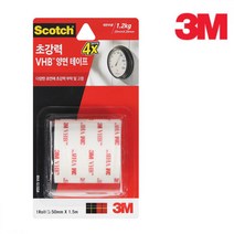 인테리어소품 초강력 VHS 양면테이프 1.5M 유리문손잡이 싸인물
