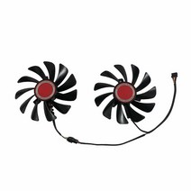 NoBrandDIY 그래픽 카드 팬 GPU 쿨러 CF1010U12S XFX RX 580 RX590 580/590 비디오 냉각 (100mm CF1010U12S)