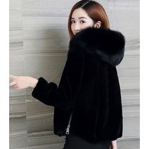 밍크코트 여성 숏스타일 2021 뉴타입 리얼양 양털 에코퍼코트