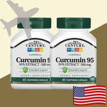 21세기센트리 커큐민 95 수용성커큐민 울금 강황 500mg 45캡슐 [2개]