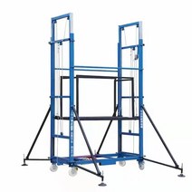공구리 길 건설 사다리 리프트 도색 고소작업대 유압, 리프트 5m/하중 500kg/무선 리모콘