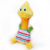 오리 애착인형 강아지 이갈이 장난감 강지인형장난감 멍멍이터그인형 반려견치실, 1개