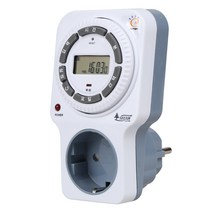 전기 일주일 타이머 콘센트 디지털 정전보상 직사각형 SJD-C16, 디지털 직사각형 SJD-C16, 1개