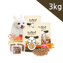 한끼뚝딱 습식 국산 강아지 사료 3kg+사은품, 1_소고기 3kg