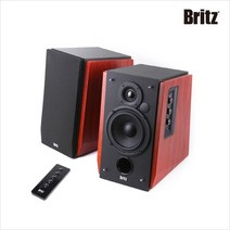 Britz BR-1700BT (정품) PC스피커 2채널 북쉘프형 블루투스스피커 무선리모컨, 브리츠 BR-1700BT