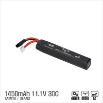 [국내배송] [RC카/드론용 배터리]1450mAh 11.1V 30C (Deans Tamiya), 타미야