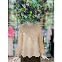 [듀엘]니팅 자수 카라 티셔츠 D214MSM057(2157621)