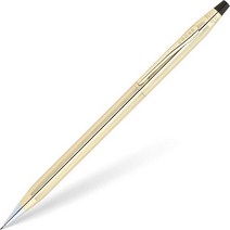 Cross Classic Century Refillable Ballpoint Pen Medium Ballpen Includes Premium Gift Box - Satin, 0.7mm Pencil, 10KT Gold