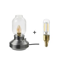 [전구포함] 이케아 테르나뷔 탁상스탠드 스테인리스, 단품