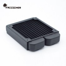 FREEZEMOD 27mm 두께 구리 단일 행 라디에이터 PC 12cm 팬용 수냉 액체 열교환기 120/240/360/480MM, 02 120mm  radiator