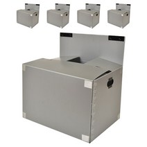 네오비 이사박스 고급벨크로형 5호, 은색, 5개