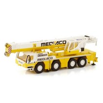 기중기 전동 리프트 외발 손수레 구르마 다이캐스트 장난감 모델 WSI 1:50 스케일 Lie-Bherr LTM 1120-4.1 휠 크레인 엔지니어링 기계 합금 선물 71-2038, MEDIACO