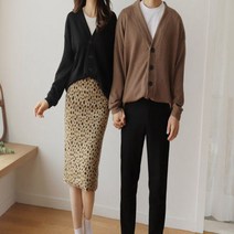 딴따라 남녀공용 오버핏 데일리 베이직 가디건 6컬러