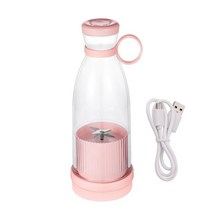 버티컬믹서 반죽기 스탠드 믹서기충전식 믹서 신선한 과일 Usb 미니 휴대용 주스 병 빠른 전기 블렌더 스무, 03 라이트 옐로우