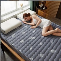 토퍼 토퍼매트리스 바닥 매트리스 침대 접이식 자가 발열VESCOVO 렌탈 룸 폼 더블 Matras 패드 스티치 다다