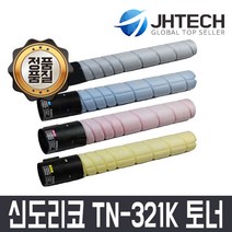 신도리코 비전컴퍼니 TN-321K D410T27KK D410T25KC D410T25KM D410T25KY 토너 D410 D411 D412 D415 D416 D417 C224 C284 C364, 1개, 검정