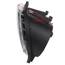 릴리프 밸브 황동 15A 25A 하이 로우 빔 124W 헤드 라이트 오토바이 H-D 2015 + Led, 01 Warm White