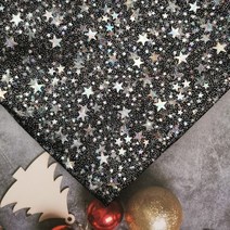 워싱린넨 앤틱플라워 패브릭 원단 천 100x150cm 무지개 빛깔의 별 얇은 명주 그물 웨딩 생일 diy 파티 사진 배경 소녀 투투 스커트 액세서리 공급, 1m 블랙