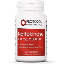 프로토콜 포 라이프 벨런스 나토키나아제 100mg 2000 파이벌노리틱 유니트 오브 엔자임 엑티비티 1pack, 수량, 상세참조