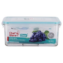 셰프웨어 클리어 밀폐 용기 직사각 1.5L 969EA, 본상품선택