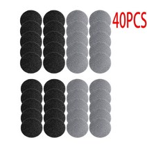 심부발열기 전기 다리 마사지기 휴대용 진공 흡착 풋 그라인더 전자 발 파일 페디큐어 도구 캘러스 리무버 피트 케어 샌더 개, 40개