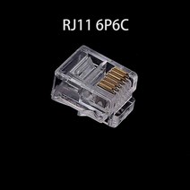 20/50/100 개/몫 rj11 6p2c 전화 인터넷 모듈 형 플러그 잭 커넥터 RJ-11 크리스탈 헤드 금도금 6u, 02 20pcs_01 RJ11 6P2C