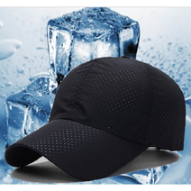 휴템 쿨메쉬 등산 골프 야구모자 남녀공용 볼캡, 블랙