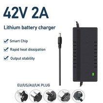 전동 키보드 전기 자전거 배터리 42v 2a 충전기 전기 ebike 배터리 전원 공급 장치 어댑터 xiaomi mijia m365 스쿠터 스케이트 보드 액세서리 사용, dc 오 플러그