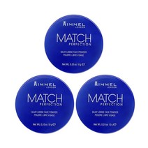 Rimmel 영국 림멜런던 매치 퍼펙션 실키 루스 페이스 파우더 10g x 3팩