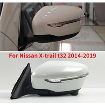 호환용CAPQX 닛산 xtrail t32 14-19 카메라용 전기 자동 접이식 난방 LED 방향 지시등 포함 측면 백미러, 01 13Wire Left side